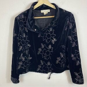 Saltwater luxe‎ Small Velvet Jacket Embroidered Floral